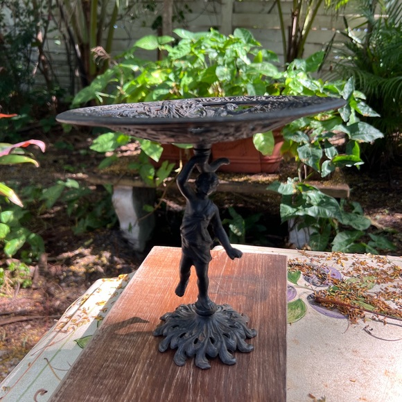 Just fabulous!!Iron Greek gods themed Pedestal Bowl